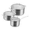 Scanpan Impact Grydesæt - 3 stk. 1,8/2,5/3,2 liter - Stål