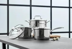 Scanpan Impact Grydesæt - 3 stk. 1,8/2,5/3,2 liter - Stål