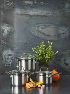 Scanpan Impact Grydesæt - 3 stk. 1,8/2,5/3,2 liter - Stål