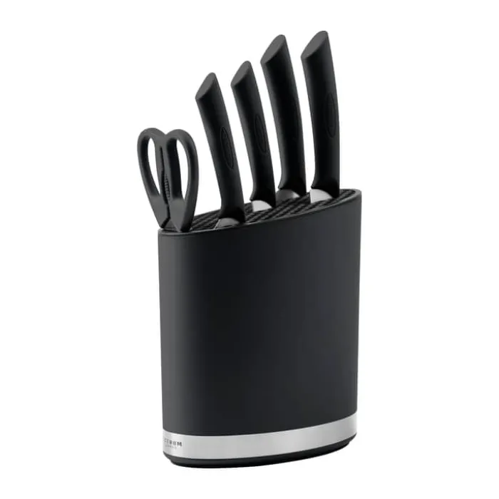 Scanpan Spectrum Knivblok H 20,5 cm - Plastik - Sort