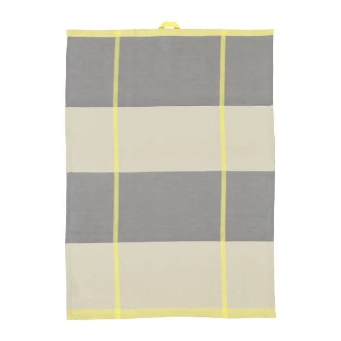 Södahl Blocks Viskestykke - 2 stk. B 50 x L 70 cm - Bomuld - Gul