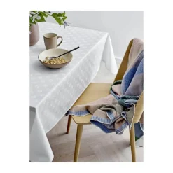 Södahl Forget-me-not Damask Dug Ø 160 cm - Bomuld - White