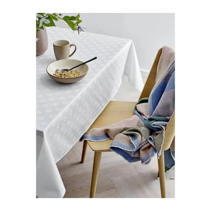 Södahl Forget-me-not Damask Dug Ø 160 cm - Bomuld - White