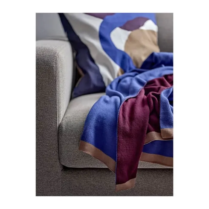 Södahl Impression Plaid B 130 x L 170 cm - Bomuld - Royal Blue