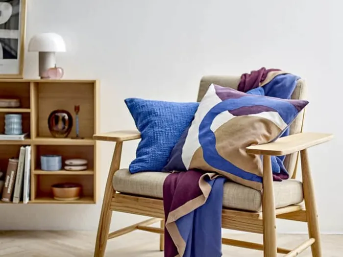 Södahl Impression Plaid B 130 x L 170 cm - Bomuld - Royal Blue