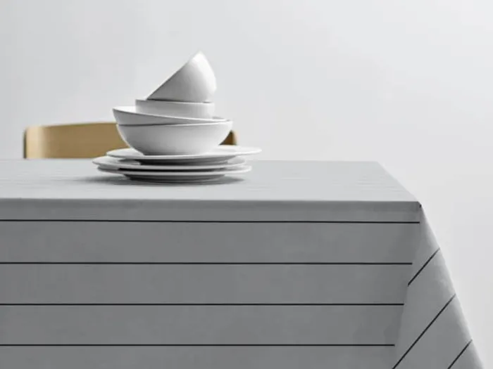 Södahl Line Dug B 140 x L 270 cm - Bomuld - Light grey/ash