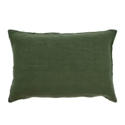 Södahl Linen Pude B 40 x L 60 cm - 100% hør - Forest green