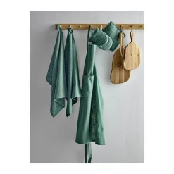 Södahl Line Viskestykke - 2 stk. B 50 x L 70 cm -Bomuld - Green