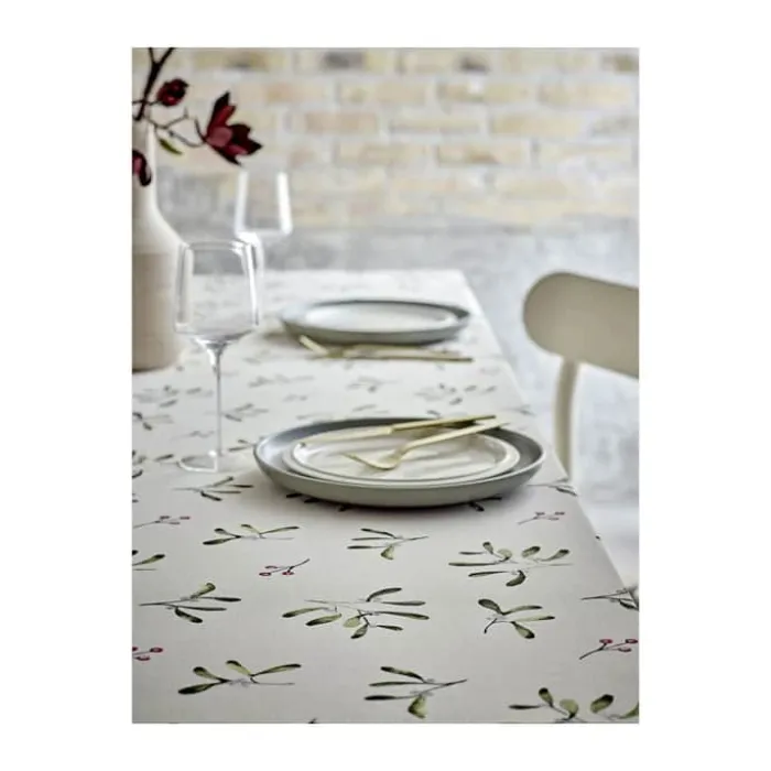 Södahl Mistletoe Juledug B 140 x L 350 cm - Bomuld - Beige