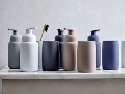 Södahl Mono Tandbørstekrus Ø 6,5 cm - Stentøj - Navy blue