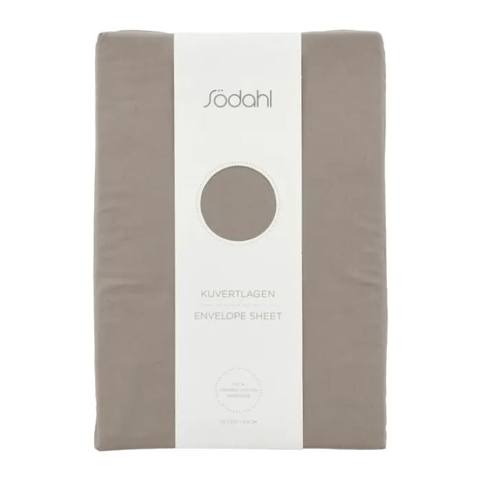Södahl Organic Calm Kuvertlagen H 8 x B 90 x L 200 cm - Bomuld - Taupe