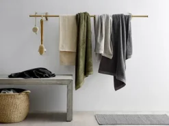 Södahl Organic Comfort Håndklæde B 50 x L 100 cm - Økologisk bomuldsfrotté - Khaki
