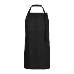 Södahl Soft Forklæde B 70 x L 73 cm - Bomuld - Sort