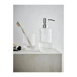 Södahl Tandbørstekrus Ø 8 x H 10,3 cm - Glas - Klar