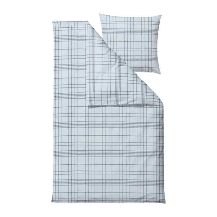 Södahl Tartan Sengetøj B 140 x L 200 cm - bomuld - Blå