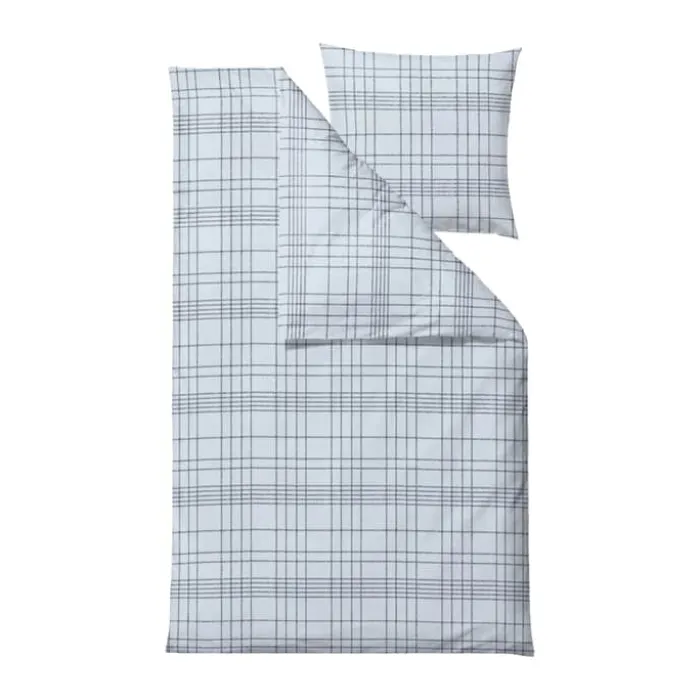 Södahl Tartan Sengetøj B 140 x L 220 cm - bomuld - Blå