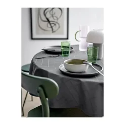 Södahl Tiles Damask Dug Ø 180 cm - Bomuld Damask - Ash