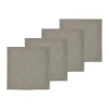 Södahl Tiles Damask Mundserviet - 4 stk. B 45 x L 45 cm - Bomuld - Taupe