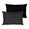 Södahl Washed Chenille Pude B 40 x L 60 cm - Bomuld/viskose - Sort