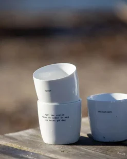 Sögne Krus - Hygge 30 cl - Porcelæn - Hvid
