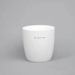 Sögne Krus - My Cup Of Tea 45 cl - Porcelæn - Hvid