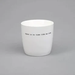 Sögne Krus - No Time 30 cl - Porcelæn - Hvid