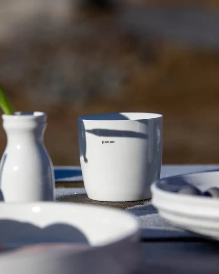 Sögne Krus - Pause 30 cl - Porcelæn - Hvid