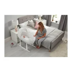 Shnuggle Moses Classic Waffle Lift H 28 x B 40 x L 93 cm - Bomuld/polyester - Hvid