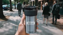 Siemens Termokrus 480 ml - Rustfrit stål - Sølvfarvet