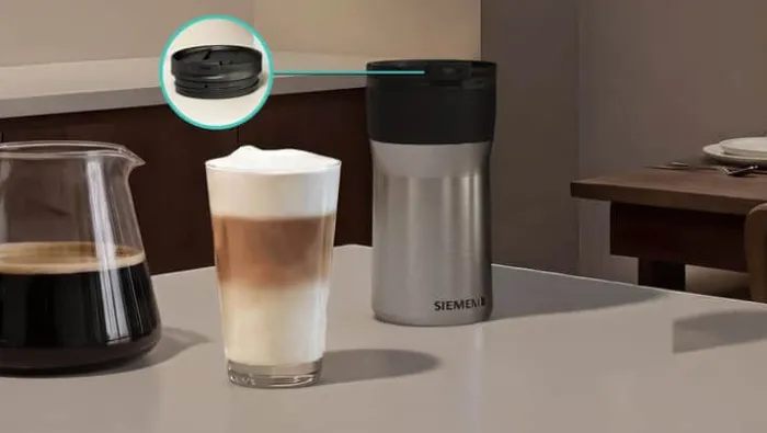 Siemens Termokrus 480 ml - Rustfrit stål - Sølvfarvet