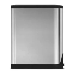 Simplehuman Butterfly Pedalspand 45 liter - Rustfrit stål - Børstet stål