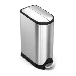Simplehuman Butterfly Pedalspand 18 liter - Rustfrit stål - Børstet stål