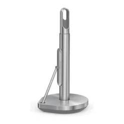Simplehuman Køkkenrulleholder m. pumpe H 38 cm - Rustfrit stål - Sølvfarvet