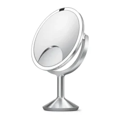 Simplehuman Makeupspejl Trio Max 5 x forstørrelse - Inkl. tru-lux-lyssystem - Børstet stål