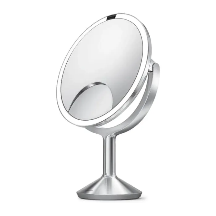 Simplehuman Makeupspejl Trio Max 5 x forstørrelse - Inkl. tru-lux-lyssystem - Børstet stål