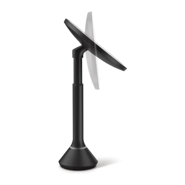Simplehuman Makeupspejl 5 x forstørrelse - Inkl. tru-lux-lyssystem - Mat sort