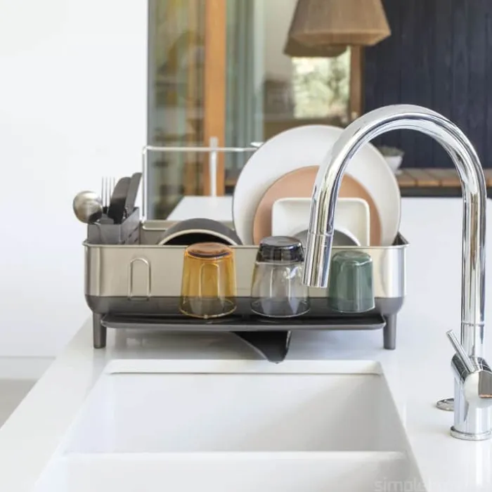 Simplehuman Opvaskestativ B 50,8 x L 56,6 cm - Rustfrit stål - Børstet stål