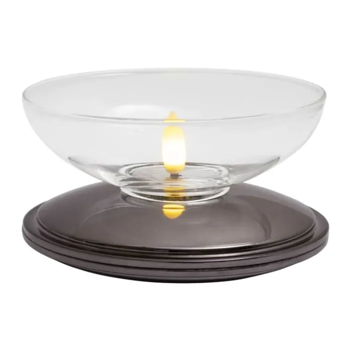 Sirius Lia LED Lampe Ø 10 x H 5 cm - Glas - Nikkel/klar