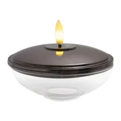 Sirius Lia LED Lampe Ø 10 x H 5 cm - Glas - Nikkel/klar