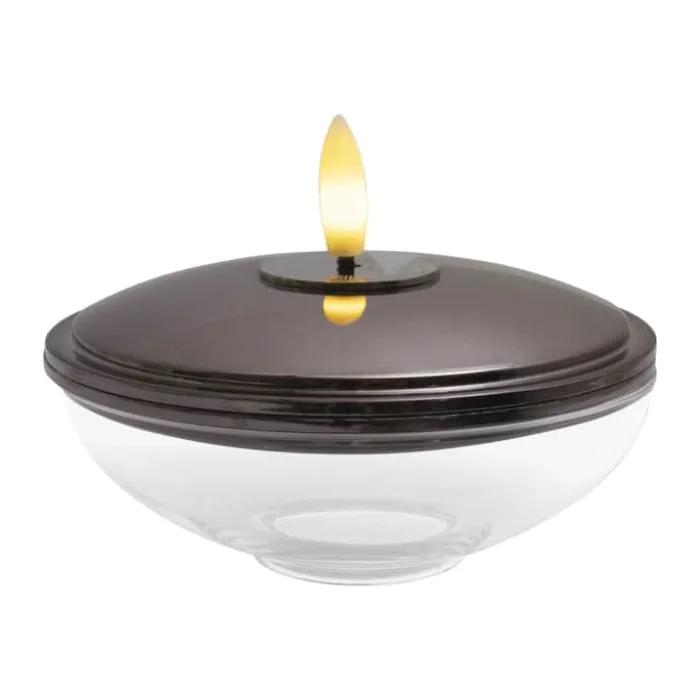 Sirius Lia LED Lampe Ø 10 x H 5 cm - Glas - Nikkel/klar