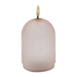 Sirius Minna LED Olielampe H 11 cm - Glas - Mat lyserød