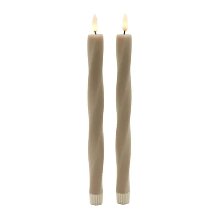 Sirius Nordisk Skulptur LED KroneLys H 29 cm - Voks - Brun