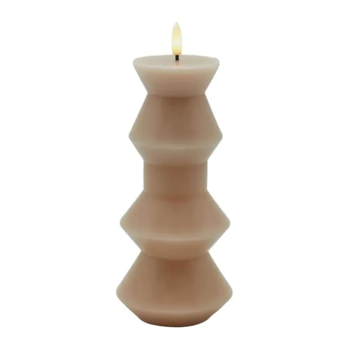 Sirius Nordisk Skulptur LED-Lys H 20,3 cm - Voks - Brun
