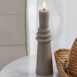Sirius Nordisk Skulptur LED-Lys H 21,7 cm - Voks - Grå