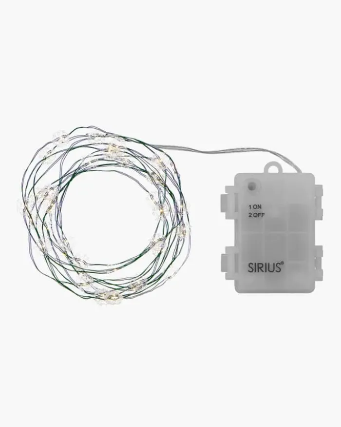 Sirius Nynne Lyskæde L 200 cm - 40 LED lys - Sølvfarvet