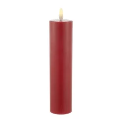 Sirius Sille Exclusive Bloklys H 20 cm - Stearin - Rød