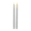 Sirius Sille Genopladelig LED Kronelys - 2 stk. Ø 2,2 x H 25 cm - Hvid