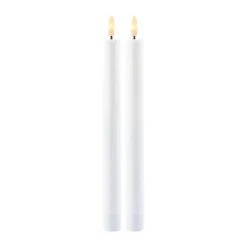 Sirius Sille LED Kronelys - 2 stk H 25 cm - Voks - Hvid
