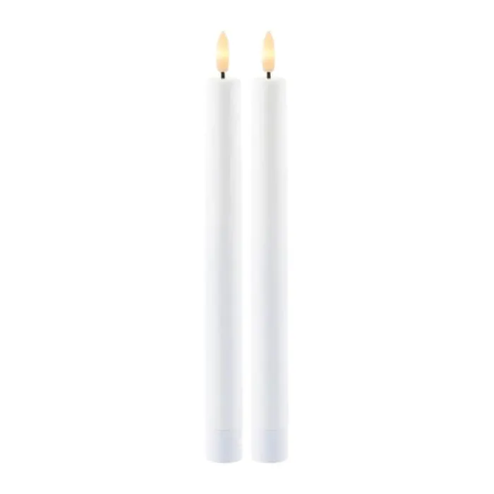 Sirius Sille LED Kronelys - 2 stk H 25 cm - Voks - Hvid