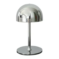 Sirius Tim Genopladelig Bordlampe Ø 11,5 x H 22 cm - Metal - Krom